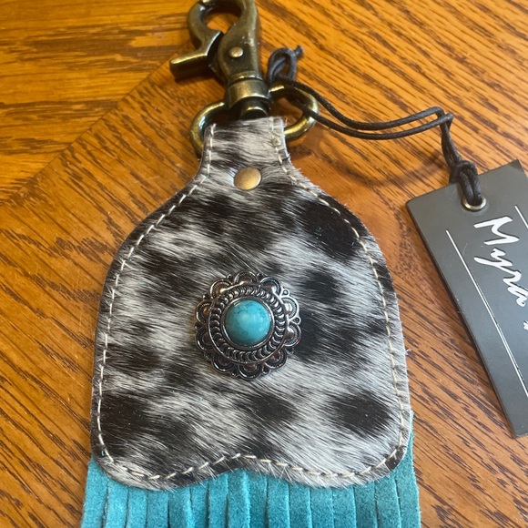 Myra Bag Accessories 22 Myra Hairon Leather Key Chain Key Fob Nwt